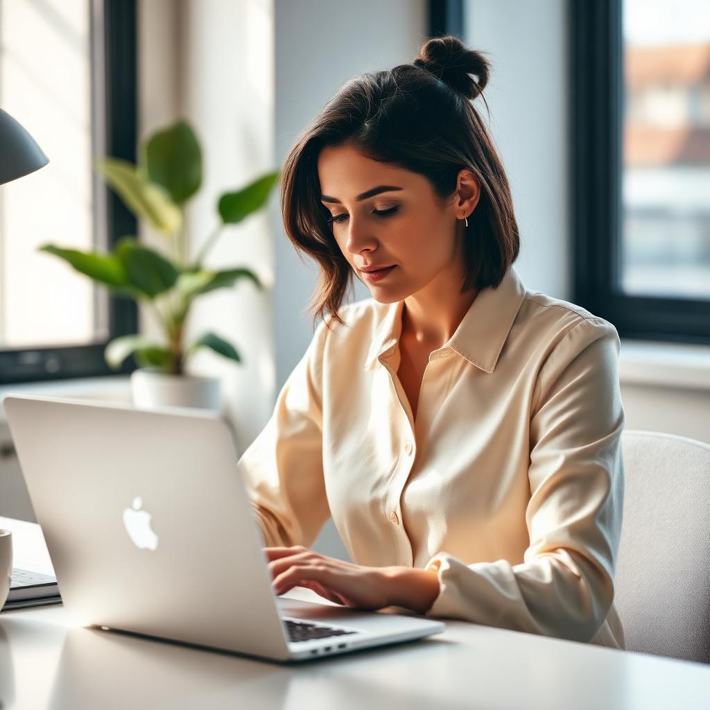 Frau erlebt verbesserten Fokus durch MindPlus Nootropic Capsules